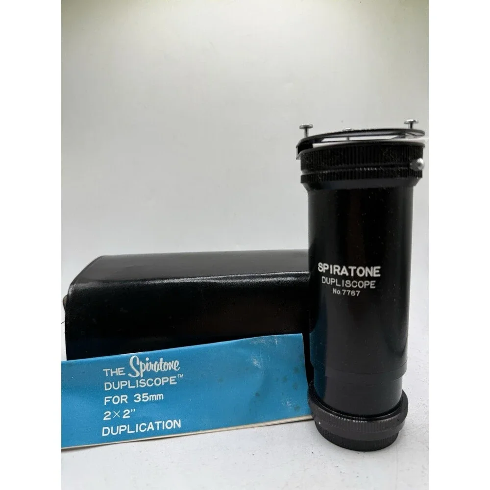 Vintage Film Camera Spiratone Dupliscope 35mm Lense 7787 Slide Negative Copier